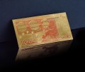Banknot złocony - replika banknotu 10 Euro.  Sklep Numizmatyczny, Warszawa ul. Króla Maciusia 12.  www.sklepnumizmatyczny.eu