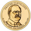 USA: moneta obiegowa z serii:  Prezydenci USA / Dolary Prezydenckie  (nr 22) - 1$ / 2012 r. - Grover Cleveland.   Sklep Numizmatyczny, Warszawa ul. Króla Maciusia 12.  www.sklepnumizmatyczny.eu