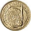 Polska: moneta ze stopu Nordic Gold: 2 zł / 2000 r. - 1000-lecie zjazdu w Gnieźnie.   Sklep Numizmatyczny, Warszawa ul. Króla Maciusia 12.    www.sklepnumizmatyczny.eu 