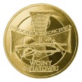Polska: moneta ze stopu Nordic Gold: 2 zł / 2005 r. - 60. rocznica zakończenia II wojny światowej.        Sklep Numizmatyczny, Warszawa ul. Króla Maciusia 12.               www.sklepnumizmatyczny.eu 