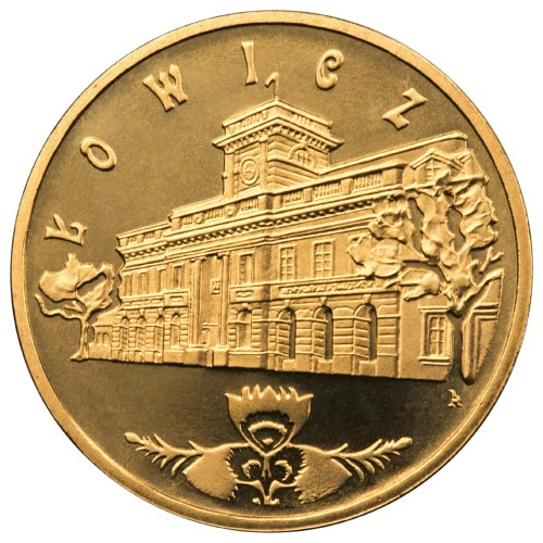 Polska: moneta ze stopu Nordic Gold: 2 zł / 2008 r. -  Historyczne Miasta w Polsce: Łowicz – woj. łódzkie.   Sklep Numizmatyczny, Warszawa ul. Króla Maciusia 12. www.sklepnumizmatyczny.eu 