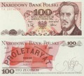 Banknot 100 zł / 1988 rok - Ludwik Waryński. Sklep Numizmatyczny, Warszawa ul. Króla Maciusia 12. www.sklepnumizmatyczny.eu 