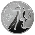 Polska: srebrna moneta kolekcjonerska:  10 zł / 2006 r. - XX Zimowe Igrzyska Olimpijskie: Turyn 2006.        Sklep Numizmatyczny, Warszawa ul. Króla Maciusia 12.    www.sklepnumizmatyczny.eu 