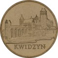 Polska: moneta ze stopu Nordic Gold: 2 zł / 2007 r. -  Historyczne Miasta w Polsce: Kwidzyn – woj. pomorskie. Sklep Numizmatyczny, Warszawa ul. Króla Maciusia 12.   www.sklepnumizmatyczny.eu