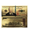 USA: Banknot złocony:  Donald Trump 1.000.000 $ (1 MILION dolarów).  Sklep Numizmatyczny, Warszawa ul. Króla Maciusia 12.  www.sklepnumizmatyczny.eu