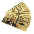 USA: Banknot złocony:  Donald Trump 1.000.000 $ (1 MILION dolarów).  Sklep Numizmatyczny, Warszawa ul. Króla Maciusia 12.  www.sklepnumizmatyczny.eu