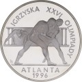 Polska: moneta ze stopu miedzionikiel: 2 zł / 1995 r. - Igrzyska XXVI Olimpiady - Atlanta 1996. Sklep Numizmatyczny, Warszawa ul. Króla Maciusia 12. www.sklepnumizmatyczny.eu 