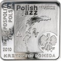Moneta 10 zł / 2010 r. Historia Polskiej Muzyki Rozrywkowej – Krzysztof Komeda.      Sklep Numizmatyczny, Warszawa ul. Króla Maciusia 12. www.sklepnumizmatyczny.eu 