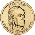 USA: moneta obiegowa z serii:  Prezydenci USA / Dolary Prezydenckie  (nr 10) - 1$ / 2009 r. - John Tyler.   Sklep Numizmatyczny, Warszawa ul. Króla Maciusia 12.  www.sklepnumizmatyczny.eu