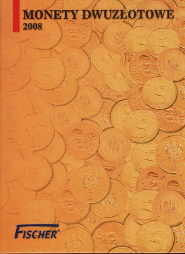 Album / klaser rocznikowy Fischera na monety 2 zł / GN z 2008 roku.  Sklep Numizmatyczny, Warszawa ul. Króla Maciusia 12.  www.sklepnumizmatyczny.eu