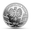 POLSKA: srebrna moneta kolekcjonerska z tampondrukiem 10 zł / 2019 r. - Wyklęci przez komunistów żołnierze niezłomni - Stanisław Kasznica „Wąsowski”.    Sklep Numizmatyczny, Warszawa ul. Króla Maciusia 12.    www.sklepnumizmatyczny.eu