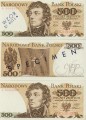 POLSKA: wzór banknotu / specimen 500 zł / 1974 r. z BŁĘDEM.  Sklep Numizmatyczny, Warszawa ul. Króla Maciusia 12.   
www.sklepnumizmatyczny.eu