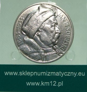 Polska: srebrna moneta obiegowa - 10 złotych / 1933 r. - Jan III Sobieski.  Sklep Numizmatyczny, Warszawa ul. Króla Maciusia 12.  
 www.sklepnumizmatyczny.eu