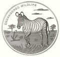 Demokratyczna Republika Konga: moneta kolekcjonerska z serii "Zagrożone zwierzęta": 10 franków / 2009 - Zebra.   Sklep Numizmatyczny, Warszawa ul. Króla Maciusia 12.   www.sklepnumizmatyczny.eu