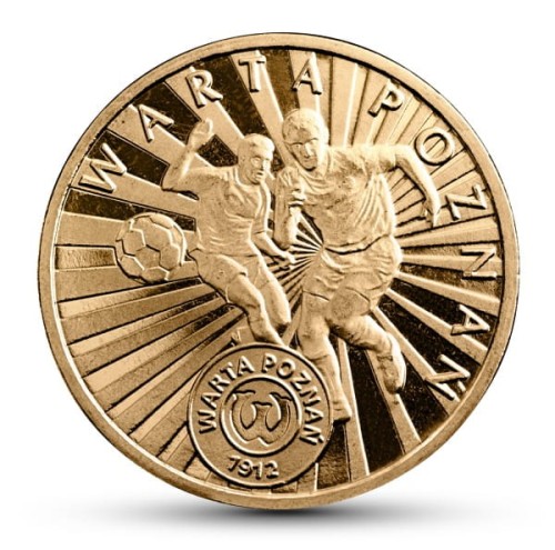 Polska: moneta ze stopu Nordic Gold:   2 zł / 2013 r. - Polskie Kluby Piłkarskie – Warta Poznań. Sklep Numizmatyczny, Warszawa ul. Króla Maciusia 12. www.sklepnumizmatyczny.eu 