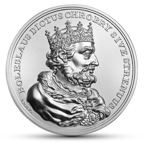 Moneta 50 zł / 2013 r. z serii Skarby Stanisława Augusta -  Bolesław Chrobry 992-1025. Sklep Numizmatyczny, Warszawa ul. Króla Maciusia 12. www.sklepnumizmatyczny.eu 