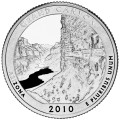 USA: moneta obiegowa z serii ćwierćdolarówek:  Parki Narodowe / Quarter - 25 centów / 2010 r. - Park Narodowy Wielkiego Kanionu.   Sklep Numizmatyczny, Warszawa ul. Króla Maciusia 12.  www.sklepnumizmatyczny.eu