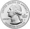 USA: moneta obiegowa z serii ćwierćdolarówek:  Parki Narodowe / Quarter - 25 centów / 2011 r. - Chickasaw National Recreation Area.  Sklep Numizmatyczny, Warszawa ul. Króla Maciusia 12.  www.sklepnumizmatyczny.eu