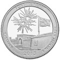 USA: moneta obiegowa z serii ćwierćdolarówek:  Parki Narodowe / Quarter - 25 centów / 2013 r. - Fort McHenry.  Sklep Numizmatyczny, Warszawa ul. Króla Maciusia 12.  www.sklepnumizmatyczny.eu