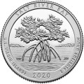 USA: moneta obiegowa z serii ćwierćdolarówek:  Parki Narodowe / Quarter - 25 centów / 2020 r. -  Salt River Bay National Historical Park and Ecological Preserve. Sklep Numizmatyczny, Warszawa ul. Króla Maciusia 12.  www.sklepnumizmatyczny.eu