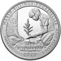 USA: moneta obiegowa z serii ćwierćdolarówek:  Parki Narodowe / Quarter - 25 centów / 2020 r. -  Marsh-Billings-Rockefeller National Historical Park. Sklep Numizmatyczny, Warszawa ul. Króla Maciusia 12.  www.sklepnumizmatyczny.eu