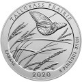USA: moneta obiegowa z serii ćwierćdolarówek:  Parki Narodowe / Quarter - 25 centów / 2020 r. -  Tallgrass Prairie National Preserve. Sklep Numizmatyczny, Warszawa ul. Króla Maciusia 12.  www.sklepnumizmatyczny.eu