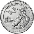 USA: moneta obiegowa z serii ćwierćdolarówek:  Parki Narodowe / Quarter - 25 centów / 2021 r. -  Tuskegee Airmen National Historic Site. Sklep Numizmatyczny, Warszawa ul. Króla Maciusia 12.  www.sklepnumizmatyczny.eu