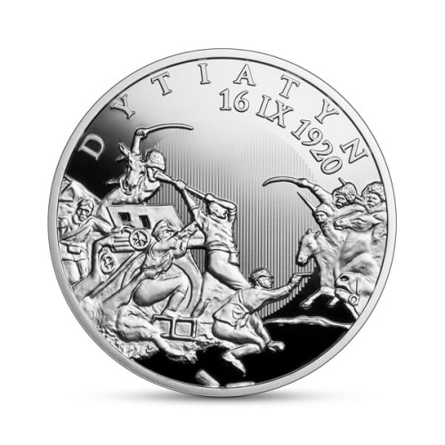 POLSKA: srebrna moneta kolekcjonerska 20 zł / 2021 r.  -  Polskie Termopile – Dytiatyn.    Sklep Numizmatyczny, Warszawa ul. Króla Maciusia 12.   www.sklepnumizmatyczny.eu