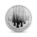 POLSKA: srebrna moneta kolekcjonerska: 10 zł / 2021 r. - Zbrodnia w Piaśnicy.    Sklep Numizmatyczny,  Warszawa ul. Króla Maciusia 12.    www.sklepnumizmatyczny.eu