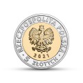 POLSKA: moneta  5 zł / 2021 r. z serii Odkryj Polskę - Zamek Książ w Wałbrzychu.   Sklep Numizmatyczny, Warszawa ul. Króla Maciusia 12. www.sklepnumizmatyczny.eu