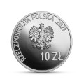 POLSKA: srebrna moneta kolekcjonerska: 10 zł / 2021 r. - 40. rocznica strajku w Wyższej Oficerskiej Szkole Pożarniczej.    Sklep Numizmatyczny,  Warszawa ul. Króla Maciusia 12.    www.sklepnumizmatyczny.eu
