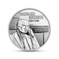 POLSKA: srebrna moneta kolekcjonerska: 10 zł / 2021 r. - Wielcy polscy ekonomiści – Tadeusz Brzeski.    Sklep Numizmatyczny,  Warszawa ul. Króla Maciusia 12.    www.sklepnumizmatyczny.eu