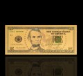USA: Banknot złocony: 5 $ - pięć dolarów.  Sklep Numizmatyczny, Warszawa ul. Króla Maciusia 12.  www.sklepnumizmatyczany.eu
