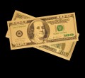 USA: Banknot złocony: 100 $ - sto dolarów (1).  Sklep Numizmatyczny, Warszawa ul. Króla Maciusia 12.  www.sklepnumizmatyczany.eu