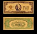 USA: Banknot złocony: 2 $ - dwa dolary /1928.  Sklep Numizmatyczny, Warszawa ul. Króla Maciusia 12.  www.sklepnumizmatyczny.eu
