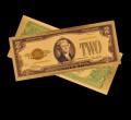 USA: Banknot złocony: 2 $ - dwa dolary /1928.  Sklep Numizmatyczny, Warszawa ul. Króla Maciusia 12.  www.sklepnumizmatyczny.eu