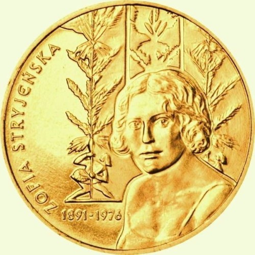 Polska: moneta ze stopu Nordic Gold: 2 zł / 2011 r. - Polscy malarze XIX/XX wieku – Zofia Stryjeńska.  Sklep Numizmatyczny, Warszawa ul. Króla Maciusia 12. www.sklepnumizmatyczny.eu 