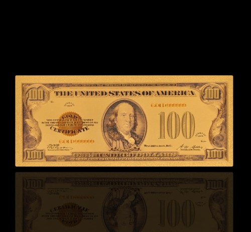 USA: Banknot złocony: 100 $ - sto dolarów /1928.  Sklep Numizmatyczny, Warszawa ul. Króla Maciusia 12.  www.sklepnumizmatyczny.eu