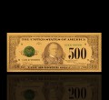 USA: Banknot złocony: 500 $ - pięćset dolarów /1928.  Sklep Numizmatyczny, Warszawa ul. Króla Maciusia 12.  www.sklepnumizmatyczny.eu