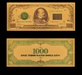 USA: Banknot złocony: 1.000 $ - 1 tysiąc dolarów /1928.  Sklep Numizmatyczny, Warszawa ul. Króla Maciusia 12.  www.sklepnumizmatyczny.eu