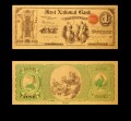 USA: Banknot złocony: 1 $ - jeden dolar /1875.  Sklep Numizmatyczny, Warszawa ul. Króla Maciusia 12.  www.sklepnumizmatyczny.eu