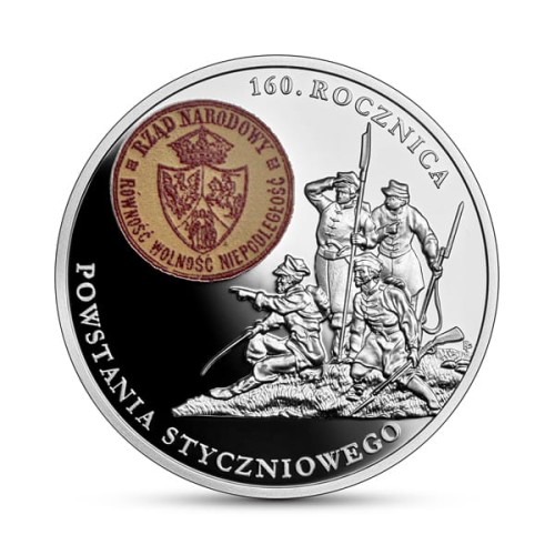 POLSKA: srebrna moneta kolekcjonerska 20 zł / 2023 r.  - 160. rocznica Powstania Styczniowego.    Sklep Numizmatyczny, Warszawa ul. Króla Maciusia 12.   www.sklepnumizmatyczny.eu