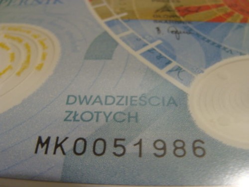 Banknot kolekcjonerski 20 zł / 2023 r. - Mikołaj Kopernik - 550 rocznica urodzin.  Sklep Numizmatyczny,   Warszawa,   ul. Króla Maciusia 12.   www.sklepnumizmatyczny.eu