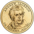 USA: moneta obiegowa z serii:  Prezydenci USA / Dolary Prezydenckie  (nr 7) - 1$ / 2008 r. - Andrew Jackson.   Sklep Numizmatyczny, Warszawa ul. Króla Maciusia 12.  www.sklepnumizmatyczny.eu
