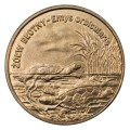 Polska: moneta ze stopu Nordic Gold: 2 zł / 2002 r. -  Zwierzęta świata: Żółw błotny - Emys orbicularis.        Sklep Numizmatyczny, Warszawa ul. Króla Maciusia 12.               www.sklepnumizmatyczny.eu