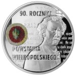10 zł / 2008 r. -  90. rocznica Powstania Wielkopolskiego / I. J. Paderewski