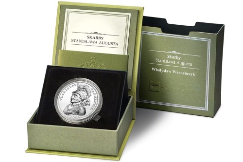 POLSKA: srebrna moneta kolekcjonerska. 50 zł / 2015 r. Skarby Stanisława Augusta - Władysław III Warneńczyk. Sklep Numizmatyczny, Warszawa ul. Króla Maciusia 12. www.sklepnumizmatyczny.eu