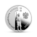 POLSKA: srebrna moneta kolekcjonerska  10 zł / 2024 r. - 
100-lecie utworzenia Korpusu Ochrony Pogranicza.    
Warszawa,  Sklep Numizmatyczny:    
www.sklepnumizmatyczny.eu