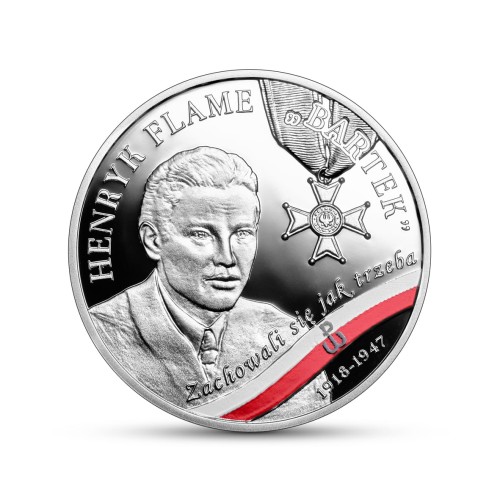 POLSKA: srebrna moneta kolekcjonerska 10 zł / 2024 r. - Wyklęci przez komunistów żołnierze niezłomni - Henryk Flame „Bartek”.
Warszawa, Sklep Numizmatyczny:    
www.sklepnumizmatyczny.eu