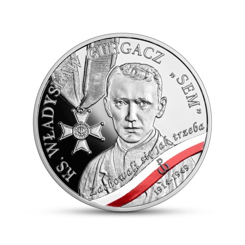 POLSKA: srebrna moneta kolekcjonerska 10 zł / 2024 r. - Wyklęci przez komunistów żołnierze niezłomni - ks. Władysław Gurgacz „Sem”.
Warszawa, Sklep Numizmatyczny:    
www.sklepnumizmatyczny.eu